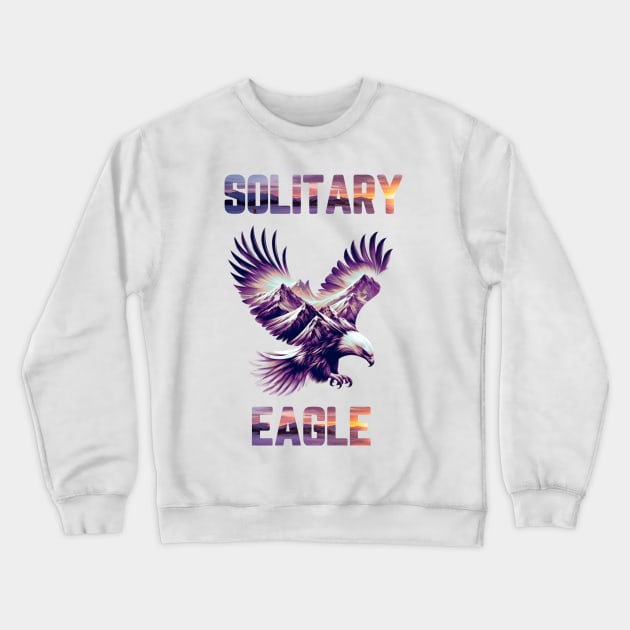 Bird Of Prey | Mountain Eagle | Solitary Eagle | American Eagle Crewneck Sweatshirt by Ryo Li